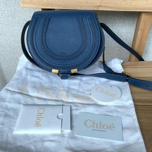 New with tag Chloe Marcie mini Navy blue